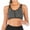 Gray, variant on LELINTA Women's Zip Front Racerback Sports Bra High Impact Workout Gym Activewear Yoga Bra Five Color
