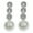 A, variant on Soumake Women's White Faux Pearl Earrings Rhinestone Eardrop Ear Studs Bride Jewelry
