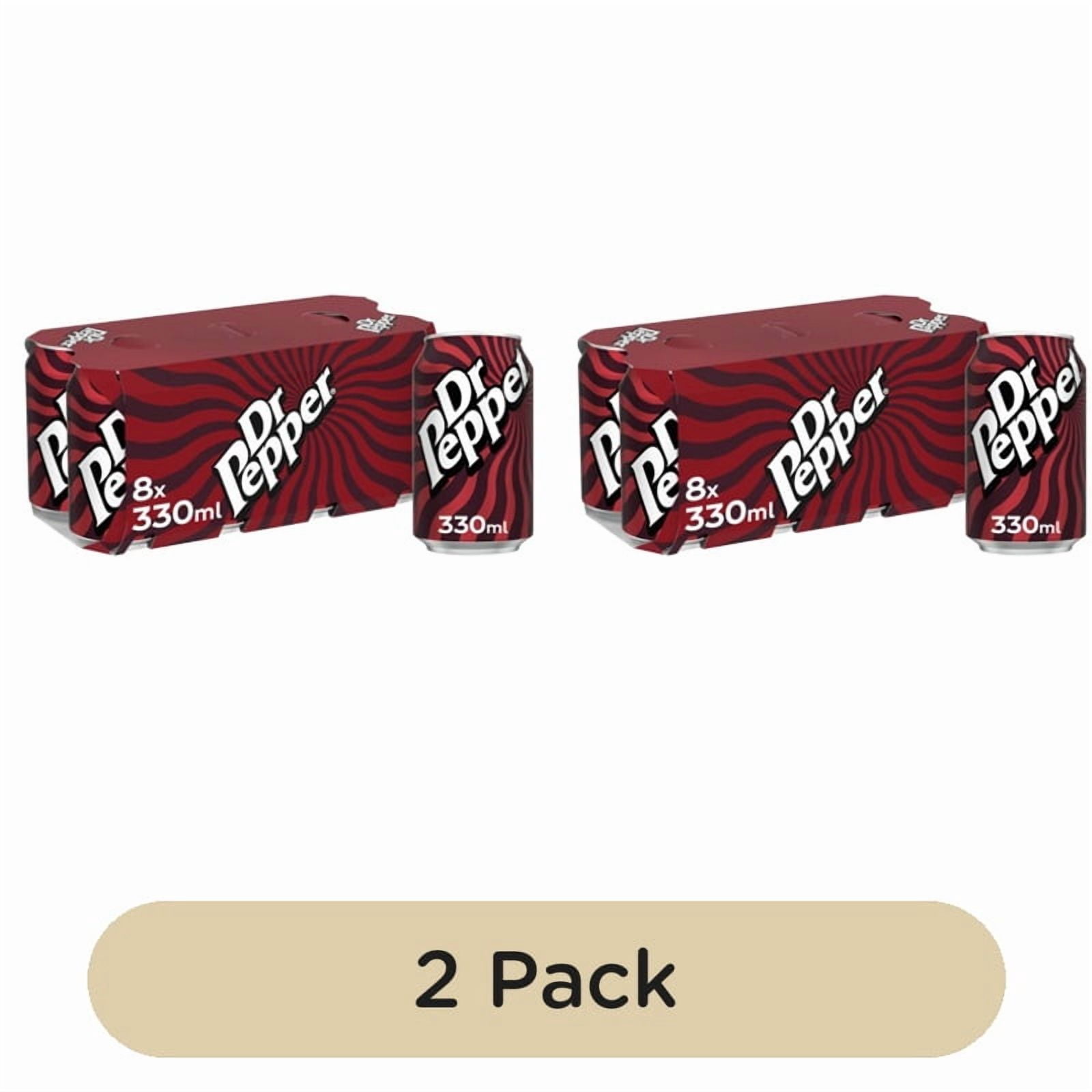 Dr Pepper 8 x 330ml, British Import (Pack of 2)