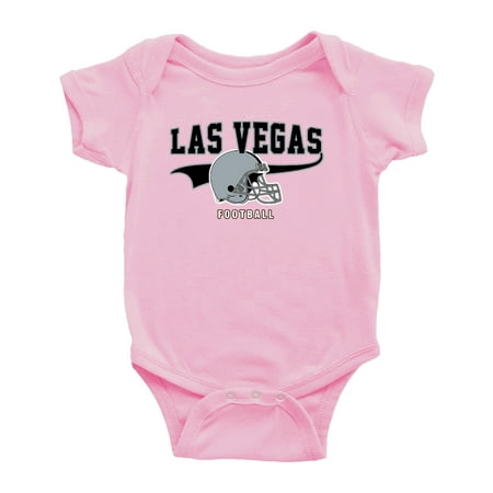

Cute Las Vegas One-piece Outfits Football Jersey Baby Clothes (Pink 12-18 Monthes)