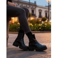 thumbnail image 3 of Bota Chelsea Para Mujer Greenlove Super Comodas Charol Negro negro 22.5, 3 of 8