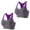11/ Purple, variant on Wozhidaoke Sports Bras for Women High Support, Sports Bras Pack Multipack Padded Medium Support Bra for Workout Gym Yoga, Plaincolor Bras for Women | Brown L