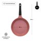 thumbnail image 2 of Sartén Antiadherente Rosa 30 Cm Con Inducción Libre De Toxinas, 2 of 6