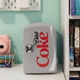 thumbnail image 3 of Diet Coke 6 Can Mini Fridge 4L Mini Electric Cooler Warmer Portable 12V Car Cooler Gray, 3 of 8