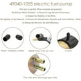 thumbnail image 3 of 49040-1055 Electric Fuel Pump 12V, Replaces for Kawasaki Mule 3010/3000/3020/2500/2510/2520/1000 (8mm In/Outlet), 3 of 5
