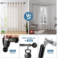 thumbnail image 5 of Urbanest Adjustable Double Curtain Rod Set Steel Ball Manhattan Finials – 1″ Front & 5/8 Back Rod With Black Rod, 48–84 Inches, 5 of 6
