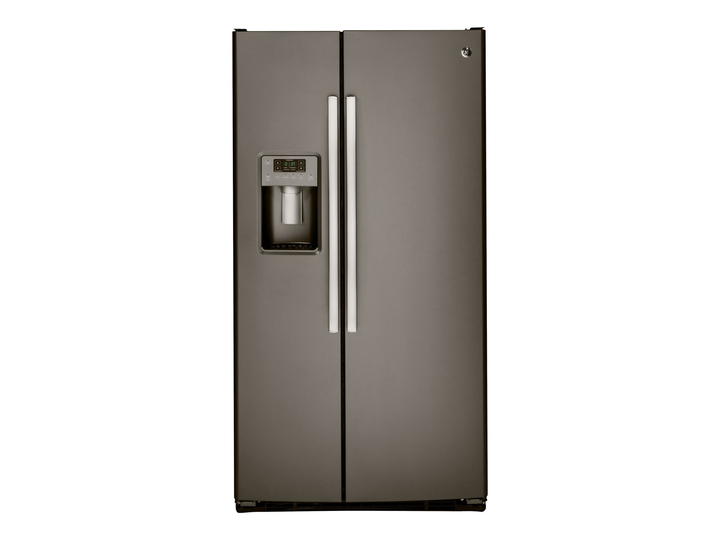 Ge Gss25gmhes Refrigerator Freezer Side By Side With Water Dispenser Ice Dispenser Freestanding Width 35 7 In Depth 34 8 In Height 69 3 In 25 4 Cu Ft Slate Dark Gray Walmart Com Walmart Com