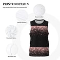 thumbnail image 3 of Rocae Rose Gold Glitter1 for Men's Basketball Jersey Lightweight and Breathable Athletic Tank Top,Quick-Drying Sports Jersey Small, 3 of 9