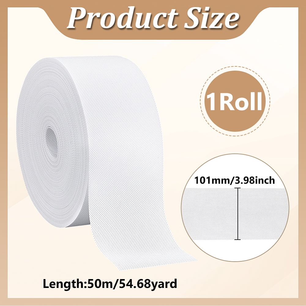 Non Woven Fabric for Curtain White 101mm 50m/roll