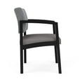 thumbnail image 2 of Pemberly Row Reception Waiting Room Guest Chair-Black Steel-Gray-Gray, 2 of 5