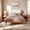 Brown, variant on Mid-Century Modern Platform Bed Frame with Upholstered Headboard, Solid Wood Slat Support, No Box Spring Needed, Easy Assembly, Full Size, Brown