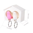 thumbnail image 2 of 1 Set Birdhouse Shape Key Ring Holder Wall Mount Keychain Holder for Home Dorm, 2 of 9