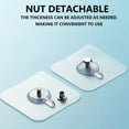 thumbnail image 2 of Seyotauo No-Drill Screw Stickers, 2026 Upgraded Reusable Drill Free Adhesive Hooks, Removable Nail Free Wall Hangers, Picture Hangers Without Nails for Wall Mount, Bathroom, Home, Kitchen, Office, 2 of 9