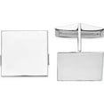 thumbnail image 1 of 14K White Gold Wg Men's Square Cuff Links (17 X 17) Made In United States mc254, 1 of 5