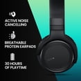 thumbnail image 2 of MOVSSOU E7 Active Noise Cancelling Headphones Bluetooth Headphones Wireless Headphones Over Ear with Mic Deep Bass, Comfortable Protein Earpads, 30 Hours Playtime for Travel/Work, Titanium Black, 2 of 5