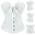 thumbnail image 2 of Kaemgyyd Medieval Corset Tops for Women Floral Back Lace up Renaissance Corset Going out Party Club Night out Shapewear, 2 of 7