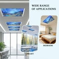 thumbnail image 6 of 1 Pack Ombre Blue Gold Marble Texture Fluorescent Light Covers for Ceiling Lights Abstract Waves Art Magnetic Ceiling Light Covers Overhead Light Filters for Office Classroom Home, 6 of 9