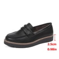 thumbnail image 6 of Dazzher Women's Classic Penny Loafers Round Toe Platform Slip On Shoes for Casual Daily Wear, 6 of 7