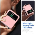 thumbnail image 4 of for Samsung Galaxy Z Flip 5 Case,Slim & Military-Grade Protection Phone Case,Hard PC Shockproof Protective Phone Pink 20-zflip5-04, 4 of 13