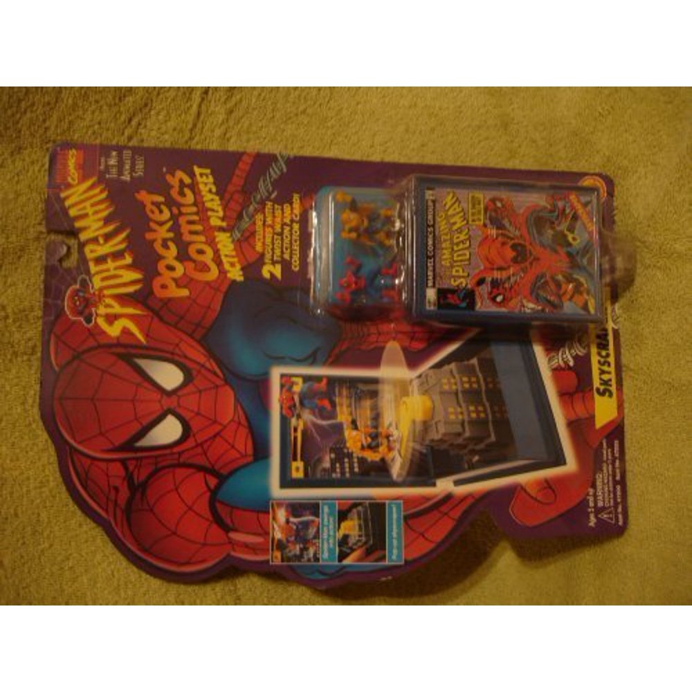 Marvel Spiderman Pocket Comics Action Playset Skyscraper