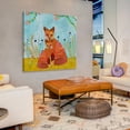 thumbnail image 6 of Marmont Hill "Autumn Foxes" by Sascalia Painting Print on Wrapped Canvas, 6 of 7