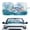 Blue Sea Turtle, variant on XYZCANDO Sloth Car Windshield Sunshades Foldable Window Shade Sun Visor Protector Windshield Block UV Rays Sun Shade Visor Protector Universal Fit for Most Cars,SUV,Sedan
