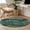 Multicolor, variant on Teal Brown Wood Print Round Area Rug 3 FT, Small Kitchen Bathroom Mats, Farmhouse Vintage Plank Washable Indoor Outdoor Throw Runner Carpet Non-Shedding Doormat for Table Shower Sofa Entryway