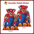 thumbnail image 2 of Yiaed Mario Print Christmas Small Burlap Bags with Drawstring, Burlap Gift Bags Christmas Linen Treat Sacks Gift Wrapping Bags Xmas Holiday Party-Medium, 2 of 7