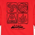thumbnail image 3 of Avatar - The Last Airbender - Four Elements - Youth Long Sleeve Graphic T-Shirt, 3 of 5