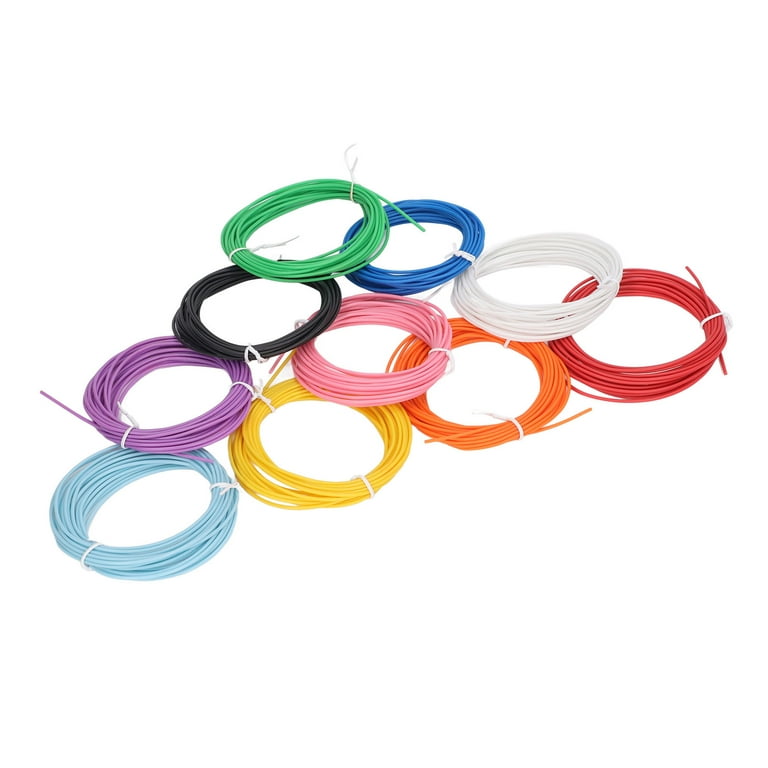 3D Pen PCL Filament Refill, 3D Pen PCL Consumables 1.75mm Low Temperature  10 Color Easy To Use For Replacement 