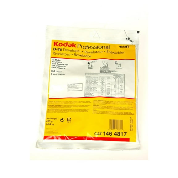 Kodak D-76 Developer Powder, B and W Film 1 Gallon