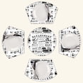 thumbnail image 2 of Retirement Apparel Round Table Placemats Set Of 5 Wedge Table Mats Washable Heat Resistant Place Mat For Dining Table Kitchen Farmhouse Restaurant, 2 of 6