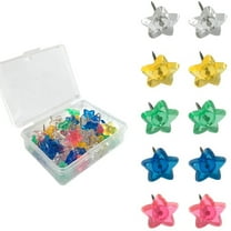 50pcs/Pack Decorative Steel Pushpins Star Thumb Tacks Set for Ideal for Displaying Documents Photos Postcards Posters
