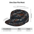 thumbnail image 6 of Daiia Cool Sports Car print Flat Bill Hats Flat Brim Trucker Cap Baseball Cap Adjustable Classic Low Profile Hat Unconstructed Plain Cap, 6 of 9