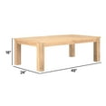 thumbnail image 5 of Syka 35 Inch Modern Coffee Table, Acacia Wood, Plank Top, Natural Brown- Saltoro Sherpi, 5 of 5