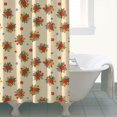 thumbnail image 4 of Pioneer Flower Floral Print Pattern Shower Curtain 72”x72", Bathroom Decorative Shower Curtain Set with 12 Hooks, Waterproof Washable, 4 of 6