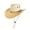 Beige #47, variant on Unisex Adult Leather Western Cowboy Hat Small Brim Letter Detail Adjustable Chin Strap Cap for Country Festivals and Themed Events and Outdoor Parties Beige One Size