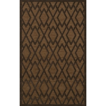 Dalyn Dover Area Rug DV1 Dv1 Caramel Diamond Lines 4' x 6' Rectangle
