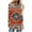 Red summer tops for women, variant on USSUMA Womens Long Sleeve Shirts Western Aztec Print Fit Tops Fall Casual Fashion Round Neck Blouses