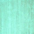 thumbnail image 1 of Ahgly Company Indoor Square Abstract Turquoise Blue Contemporary Area Rugs, 8' Square, 1 of 4