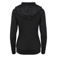 thumbnail image 2 of AWDis Cool - Sudadera con Cremallera Girlie Contraste para Mujer (Negro Azabache), 2 of 2