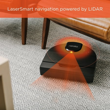 Neato Robotics - D9 Intelligent Wi-Fi Connected Robot Vacuum - Black