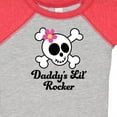 thumbnail image 4 of Inktastic Daddy's Little Rocker Skull Girls Baby Bodysuit, 4 of 5