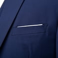 thumbnail image 5 of YOTMKGDO Suits for Men, Men's Suit Slim,2 Piece Suit, Business Wedding Party Jacket Vest Pants Coat, Blazer for Men, Business Casual Outfits, Color Blue,Size 5XL, 5 of 6