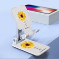 thumbnail image 1 of Support de Téléphone Mobile Tournesol Support de Tablette de Bureau Support Universel Pliable pour Téléphone Cellulaire Pliable et Multifonction Télescopique pour IPhone IPad Réglable, 1 of 5