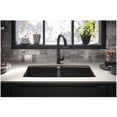 thumbnail image 5 of Kohler 5846-5U-7 33 in. Undermount Double Bowl Kitchen Sink - Black, 5 of 7