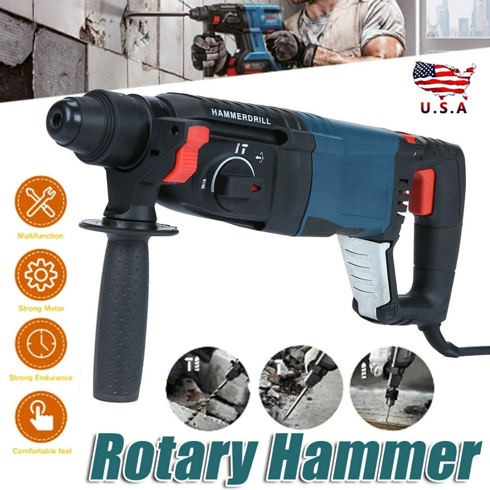 800W Heavy Duty Electric Rotary Hammer Drill, Breaker SDS Plus Bit