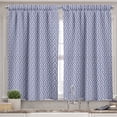 thumbnail image 2 of Ambesonne Purple Stripe Valance & Curtain, Chain Lines Vintage, 55"x30", Slate Blue Violet and White, 2 of 7
