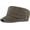 Brown, variant on Cadet Army Cap for Men Women Washed Cotton Military Flat Top Hat