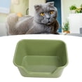 thumbnail image 1 of Large Cat Litter Box,Non Stick Extra Large Space Open Cat Litter Box with Stylish Appearance Spacious Cat Litter Box Functional Kitty Litter Pan, 1 of 7